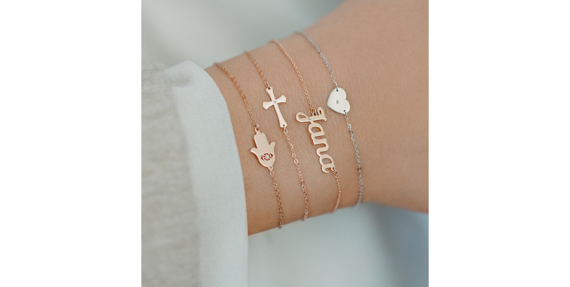 Náramok s diamantom Curly