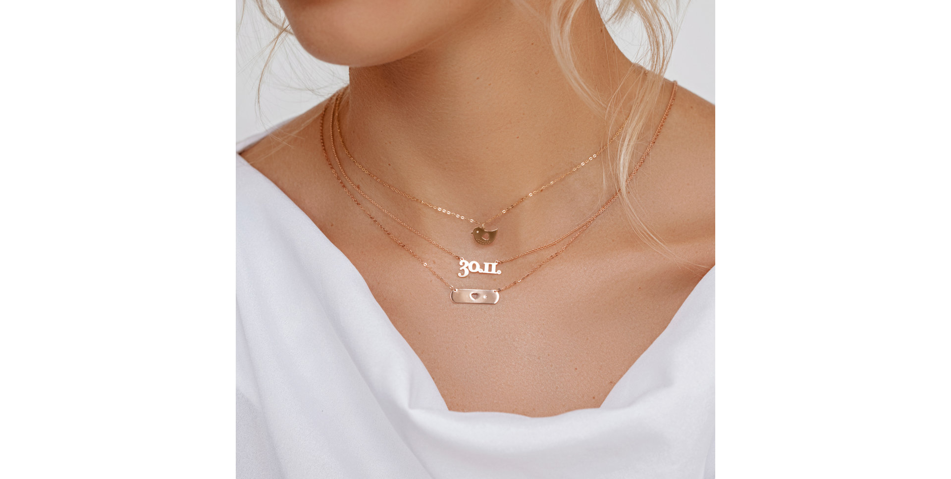 Náhrdelník s diamantom Heart Love