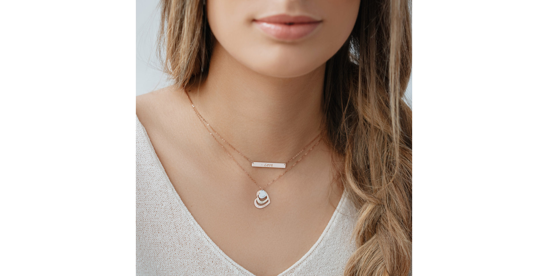 Náhrdelník s diamantom Amour Ribbon