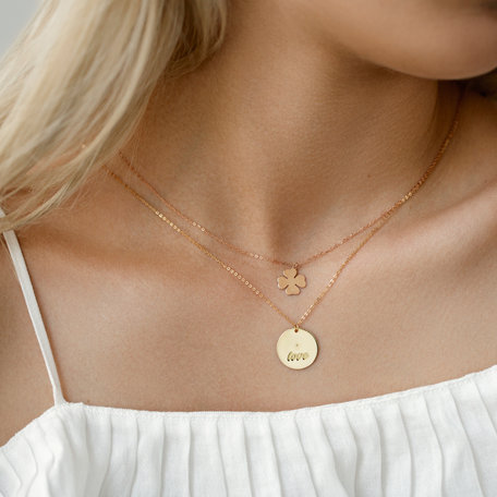 Náhrdelník s diamantom Oval Love