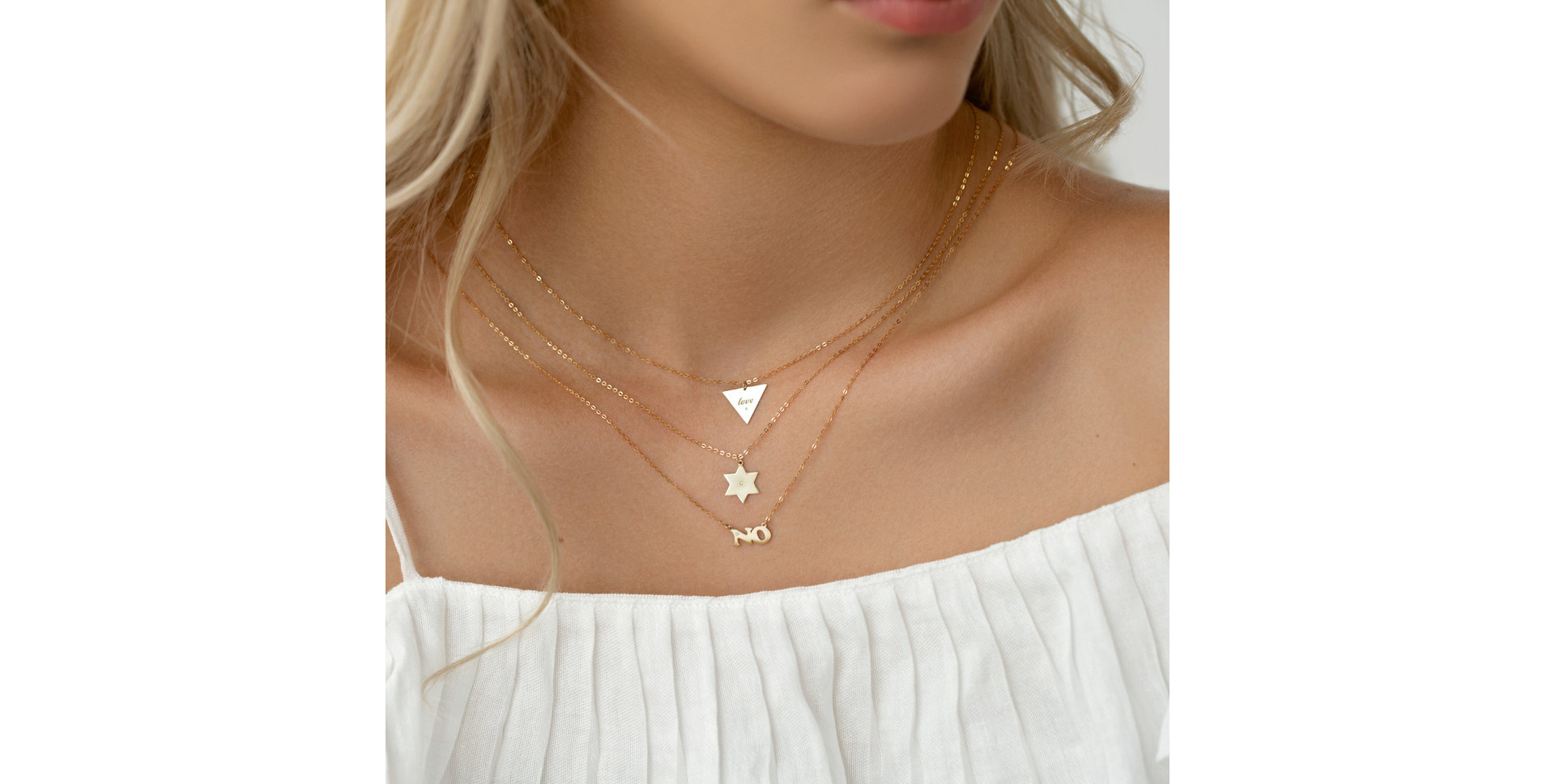 Náhrdelník s diamantom NO