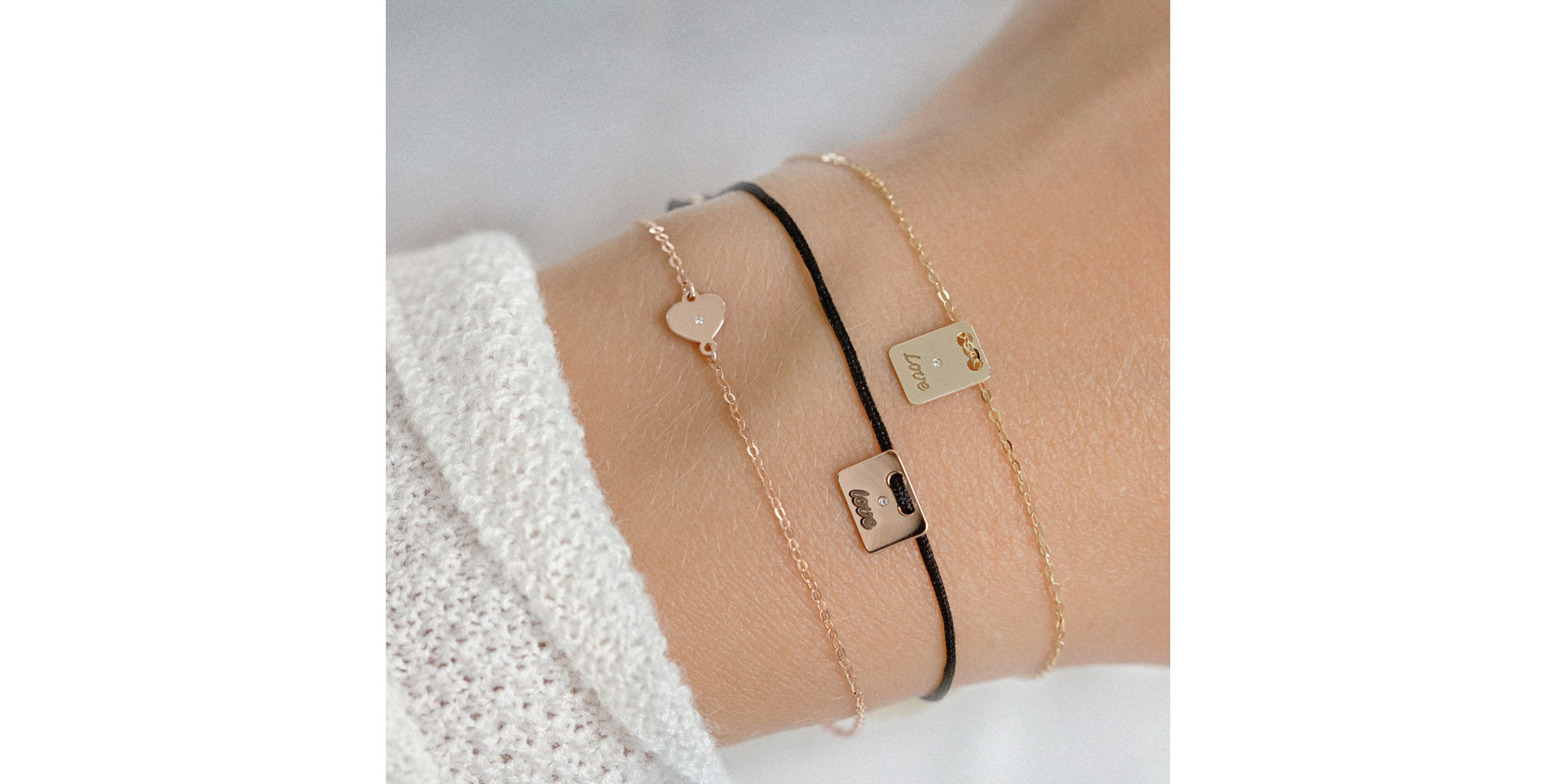 Náramok s diamantom Military Mini