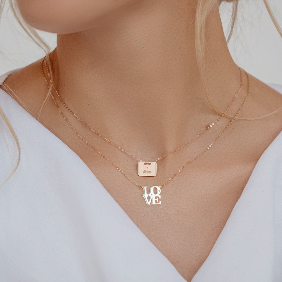 Náhrdelník s diamantom Military Amour