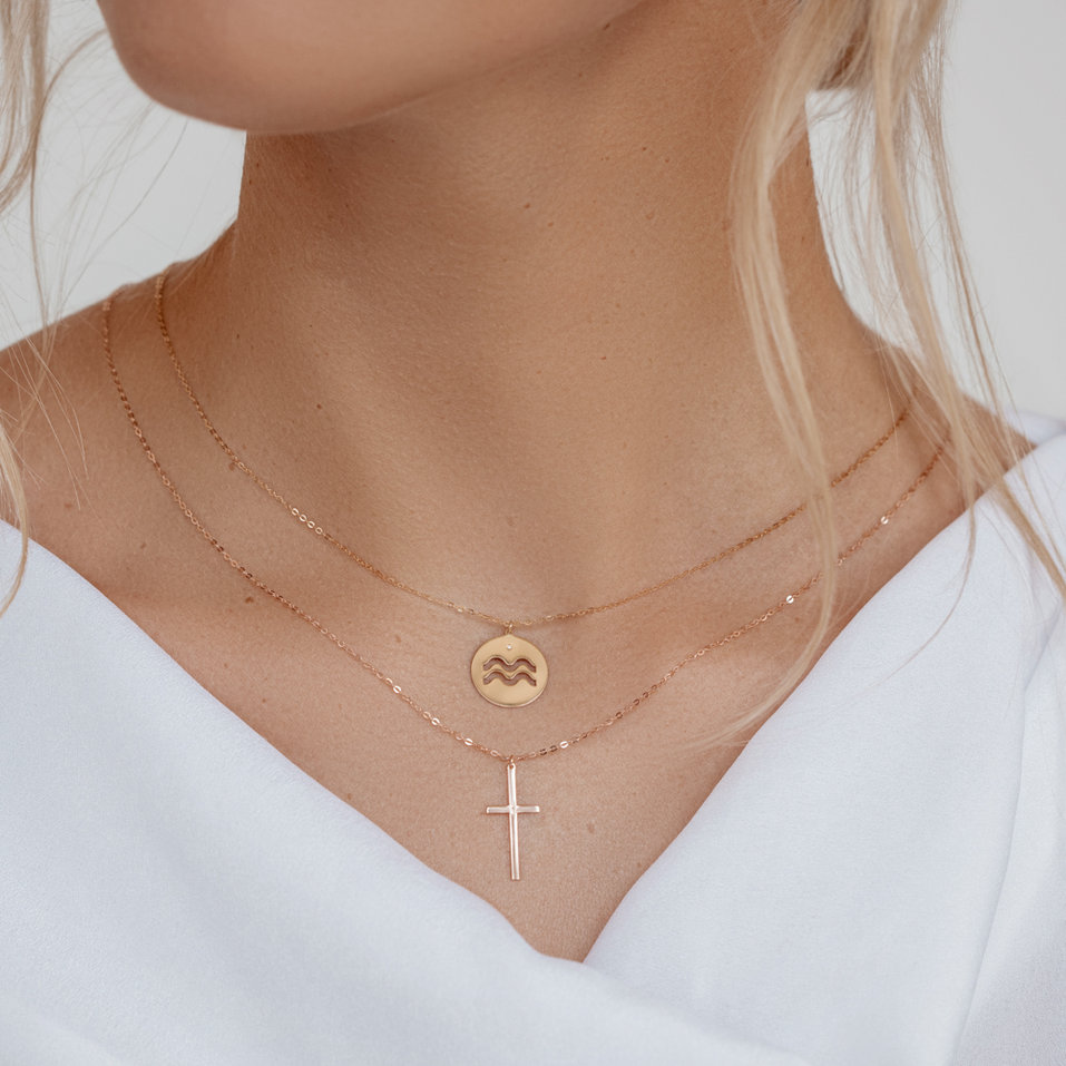 Náhrdelník s diamantom Taurus