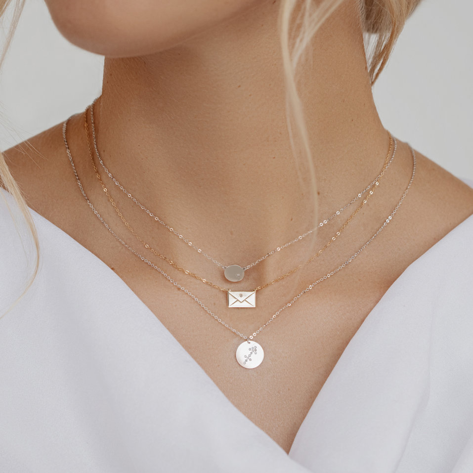 Náhrdelník s diamantom Old Love