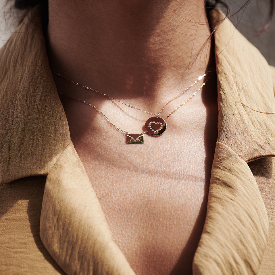 Náhrdelník s diamantmi Letter of Love