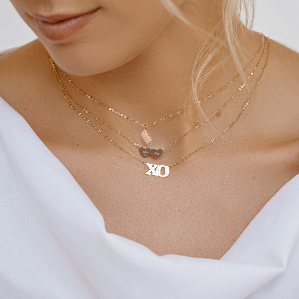 Náhrdelník s diamantmi Diamond Envelope