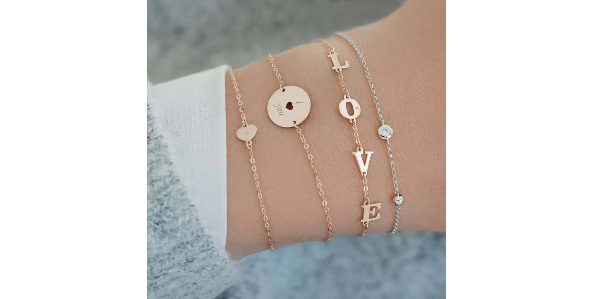 Náramok s diamantom Diamond Heart