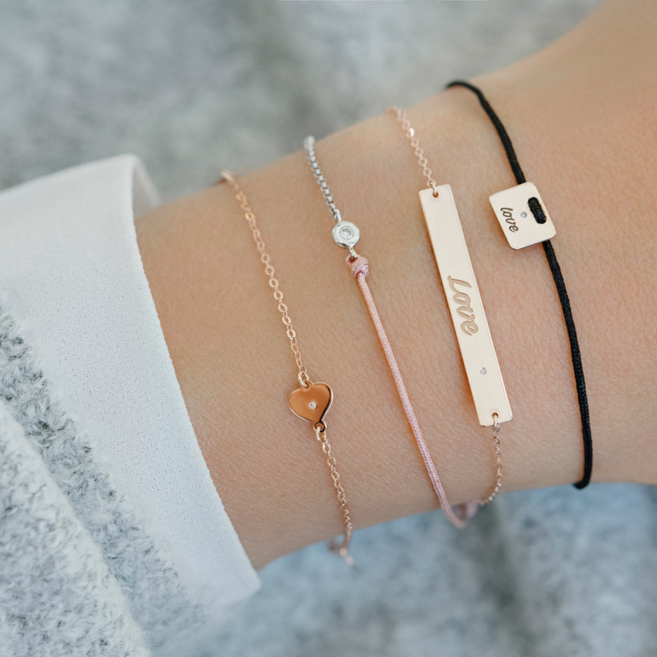 Náramok s diamantom Diamond Heart