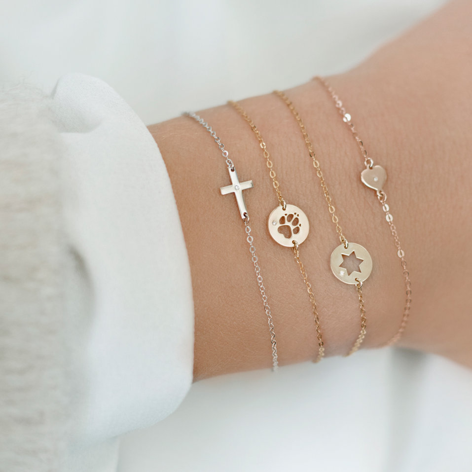 Náramok s diamantom Diamond Heart