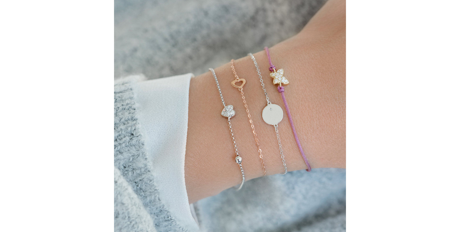 Náramok s diamantom One Heart