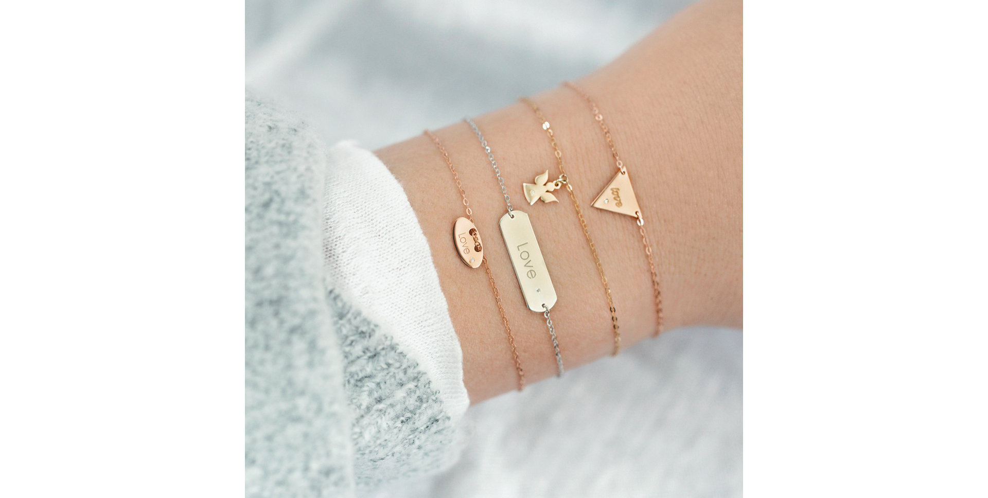 Náramok s diamantom Angel