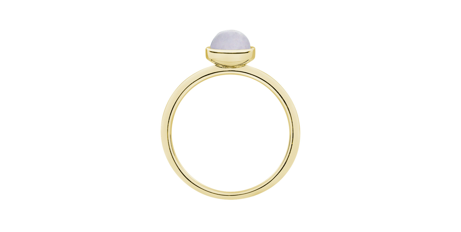 Prsteň s chalcedónom blue Bonbon