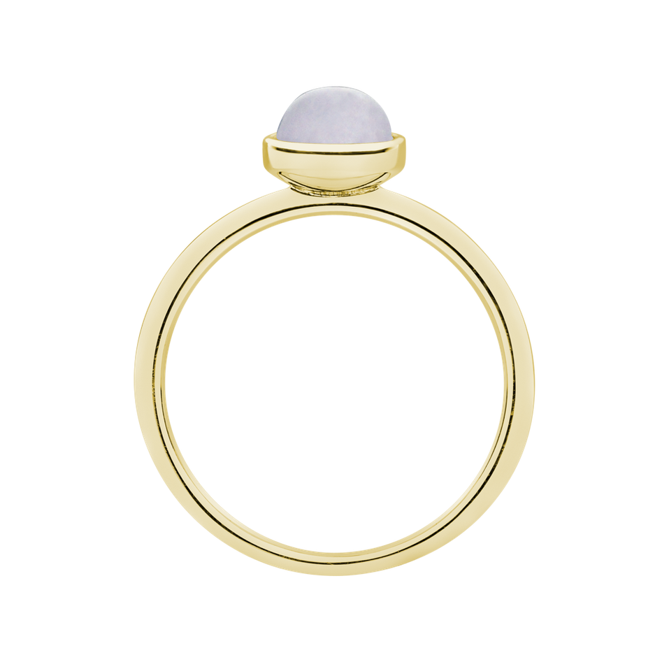Prsteň s chalcedónom blue Bonbon