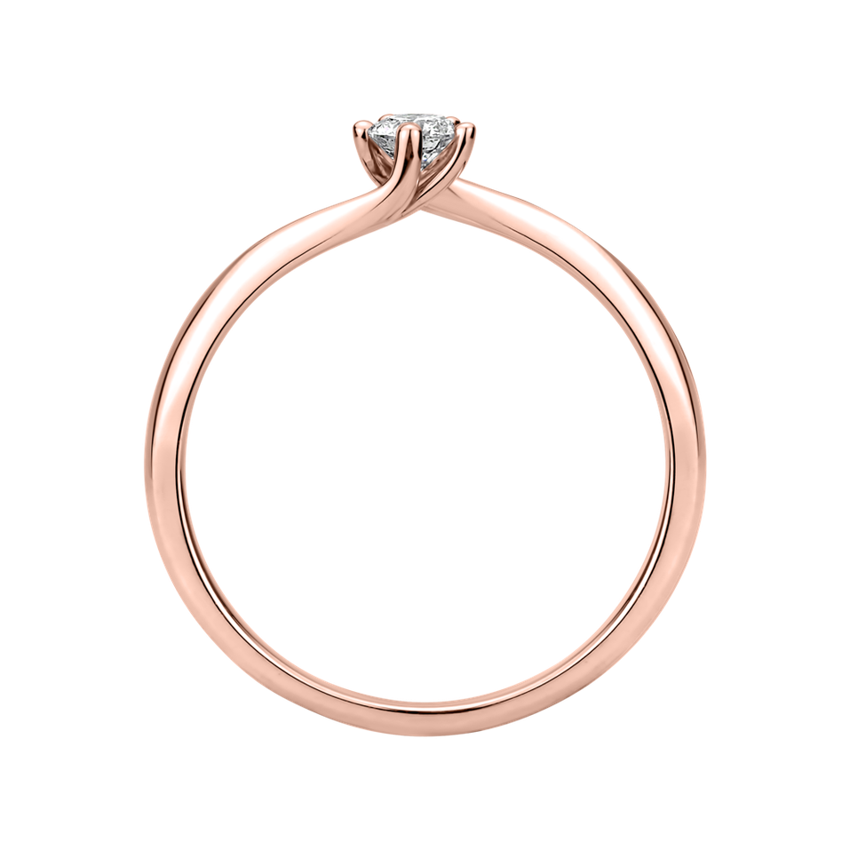 Prsteň s diamantom Vivid Love