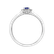 Prsteň s diamantmi a tanzanitom Princess4