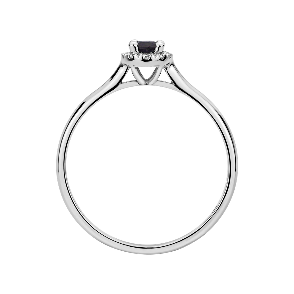 Prsteň s diamantmi a zafírom Princess