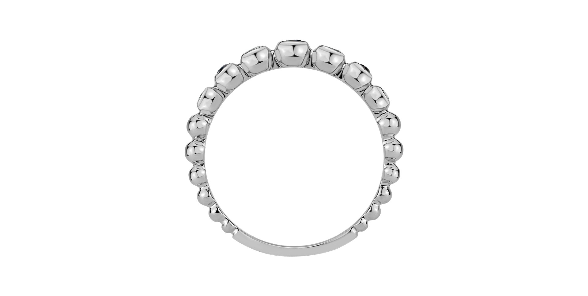 Prsteň s diamantmi a zafírmi Shiny Dots