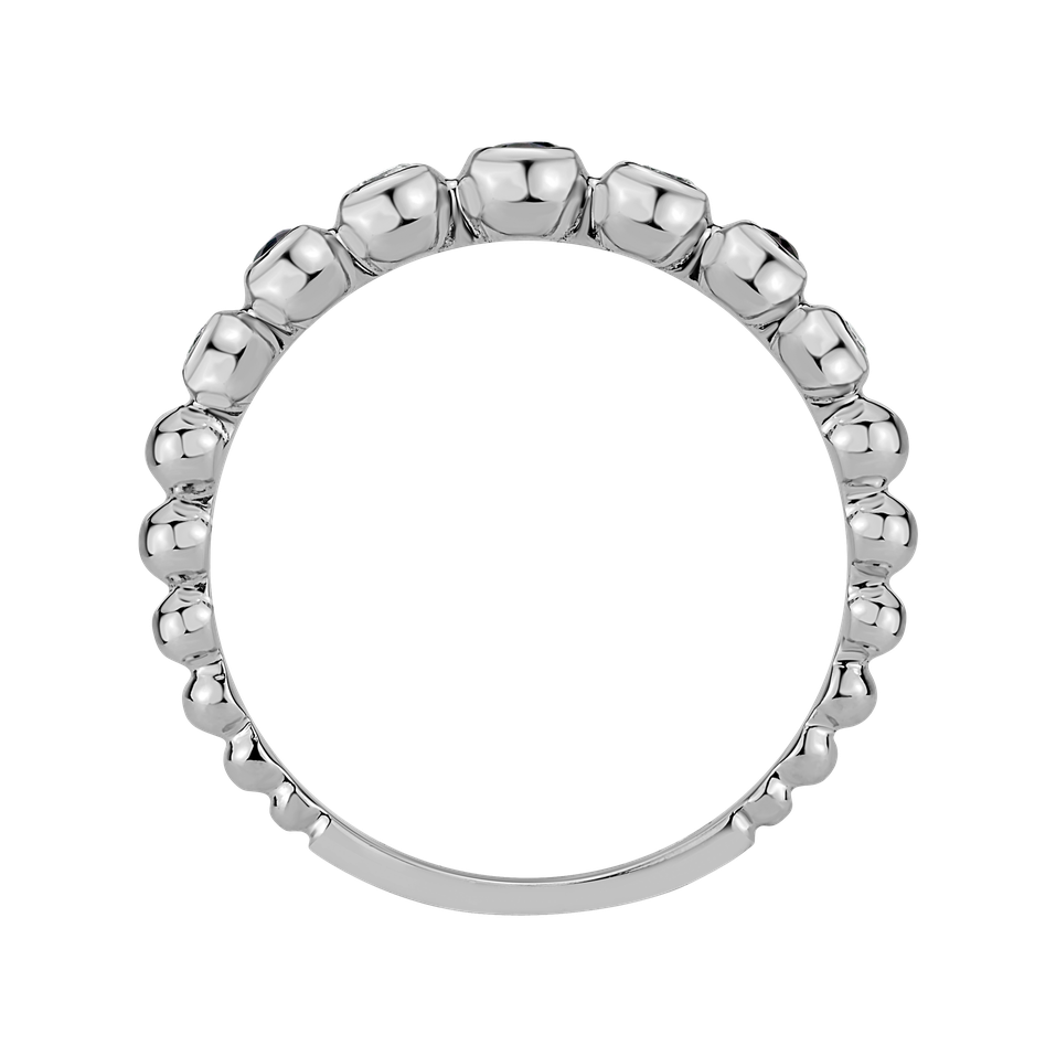 Prsteň s diamantmi a zafírmi Shiny Dots