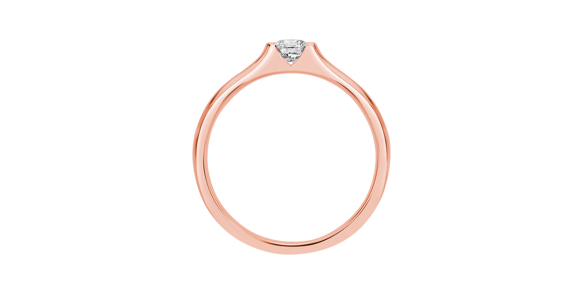 Prsteň s diamantom Brilliant Love