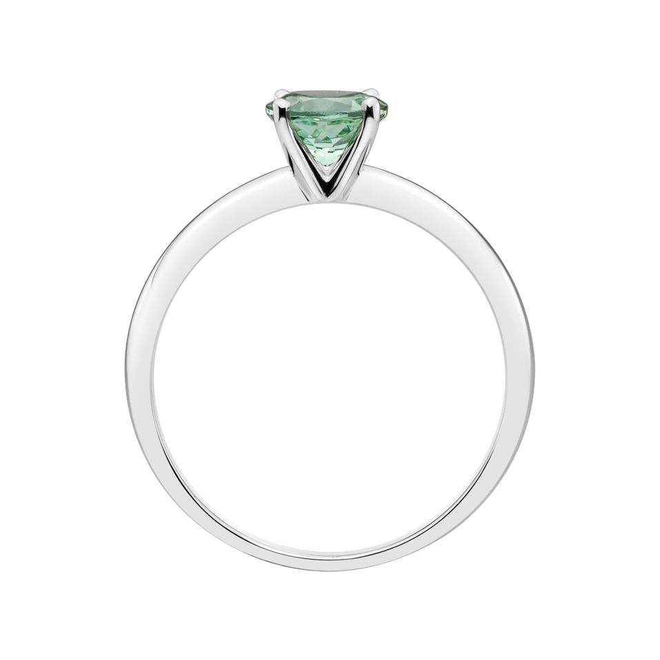 Prsteň s turmalínom  tyrkys Bonbon