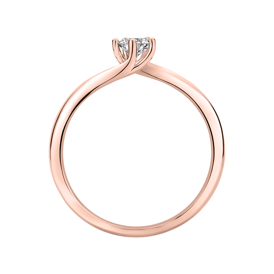 Prsteň s diamantom Vivid Love