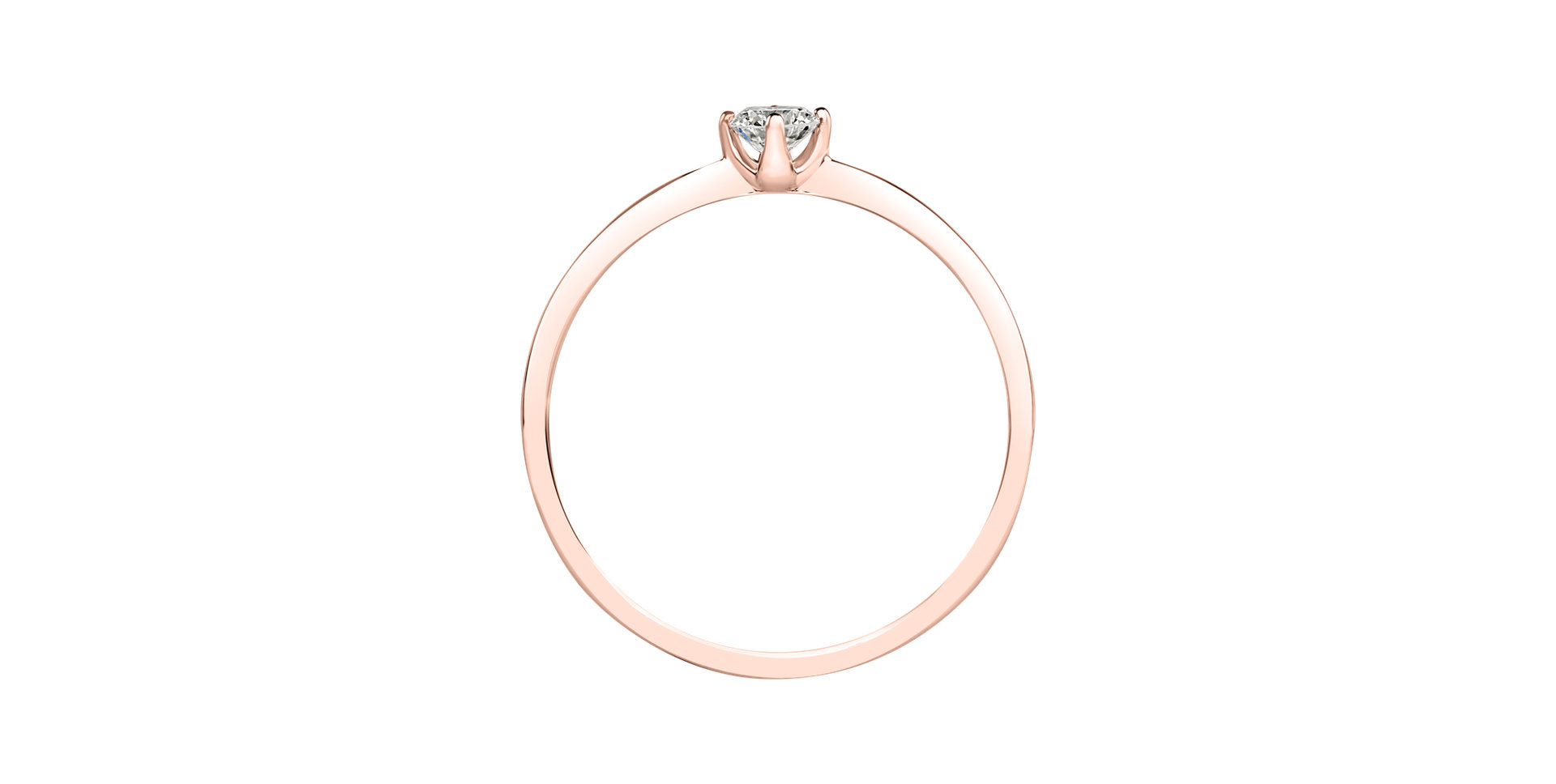 Prsteň s diamantom Made with Love