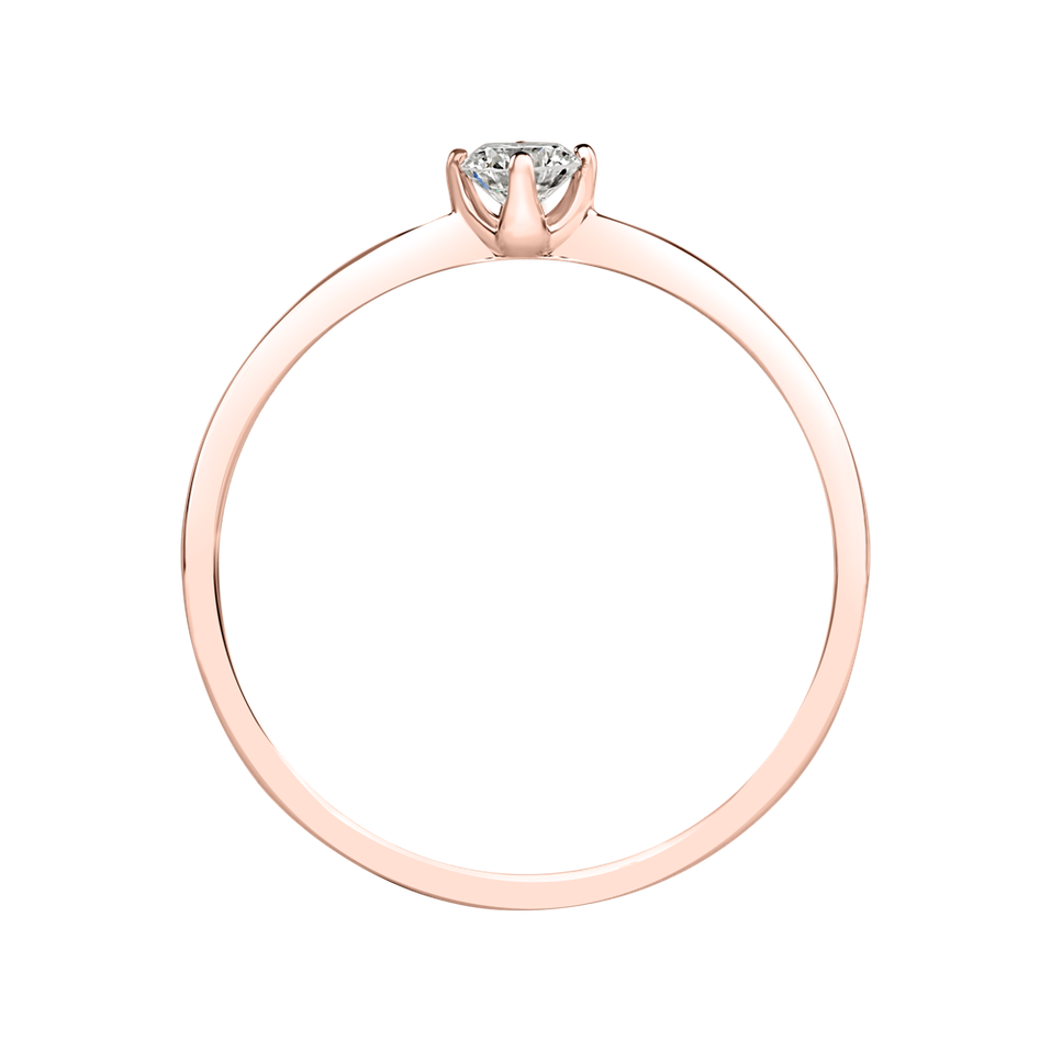 Prsteň s diamantom Made with Love