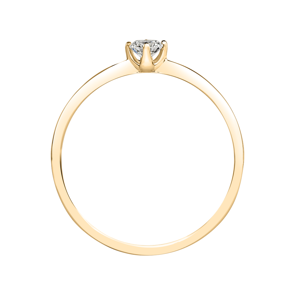 Prsteň s diamantom Made with Love