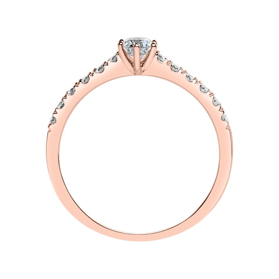 Prsteň s diamantmi Sparkling Love