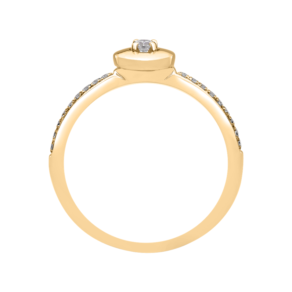 Prsteň s diamantmi Moon Opus