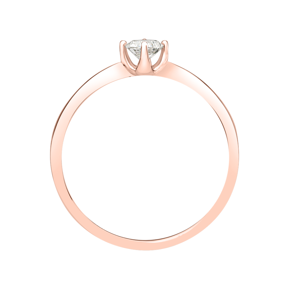 Prsteň s diamantom Made with Love