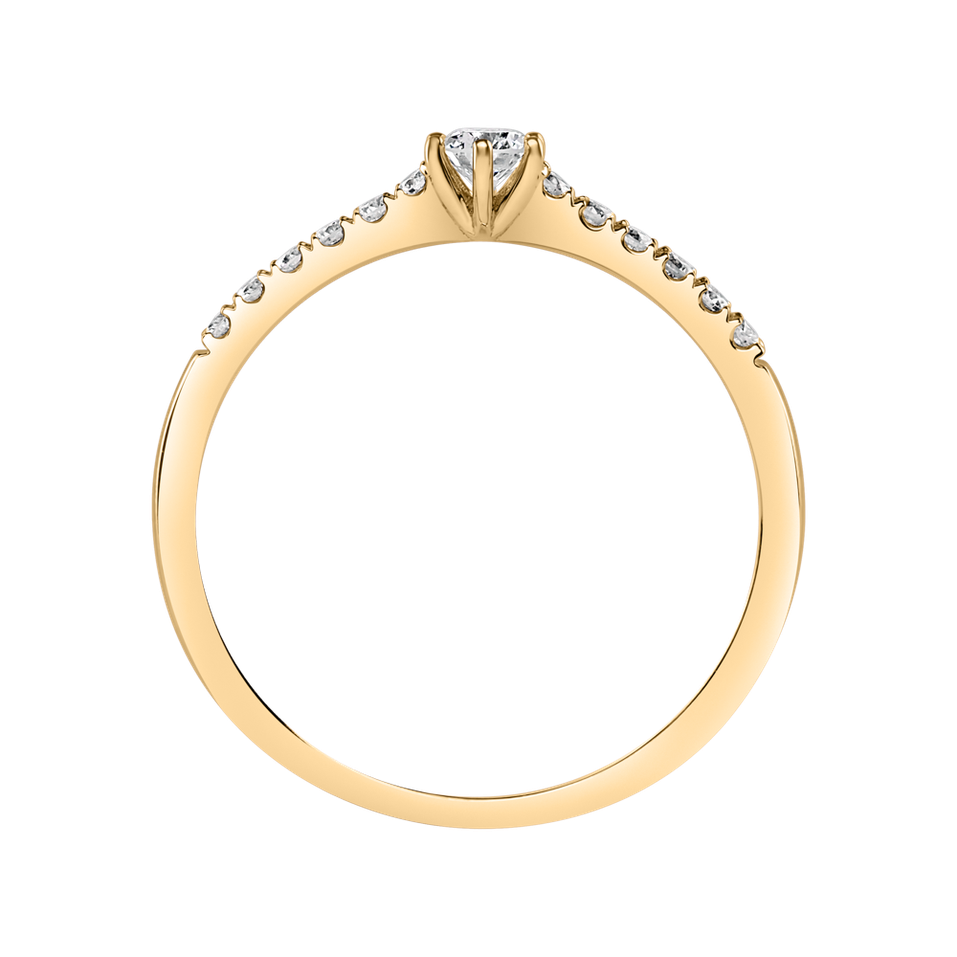 Prsteň s diamantmi Sparkling Love