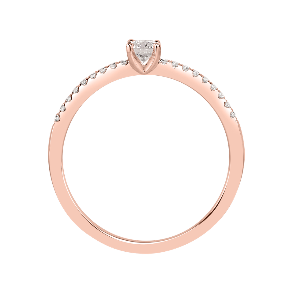 Prsteň s diamantmi Gem Simplicity