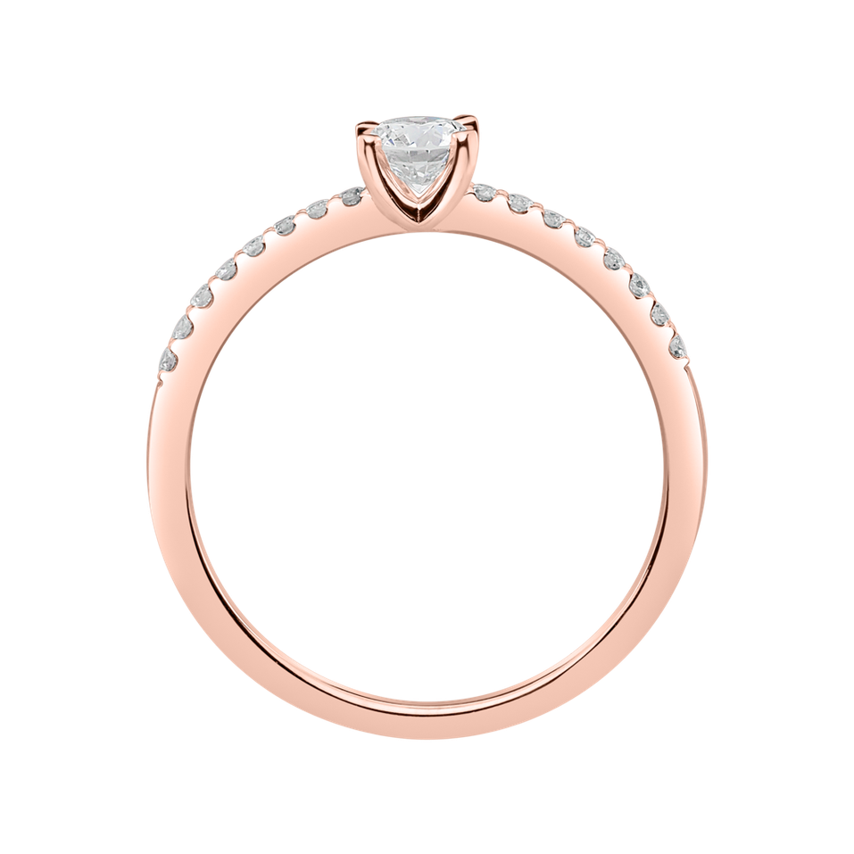 Prsteň s diamantmi Gem Simplicity