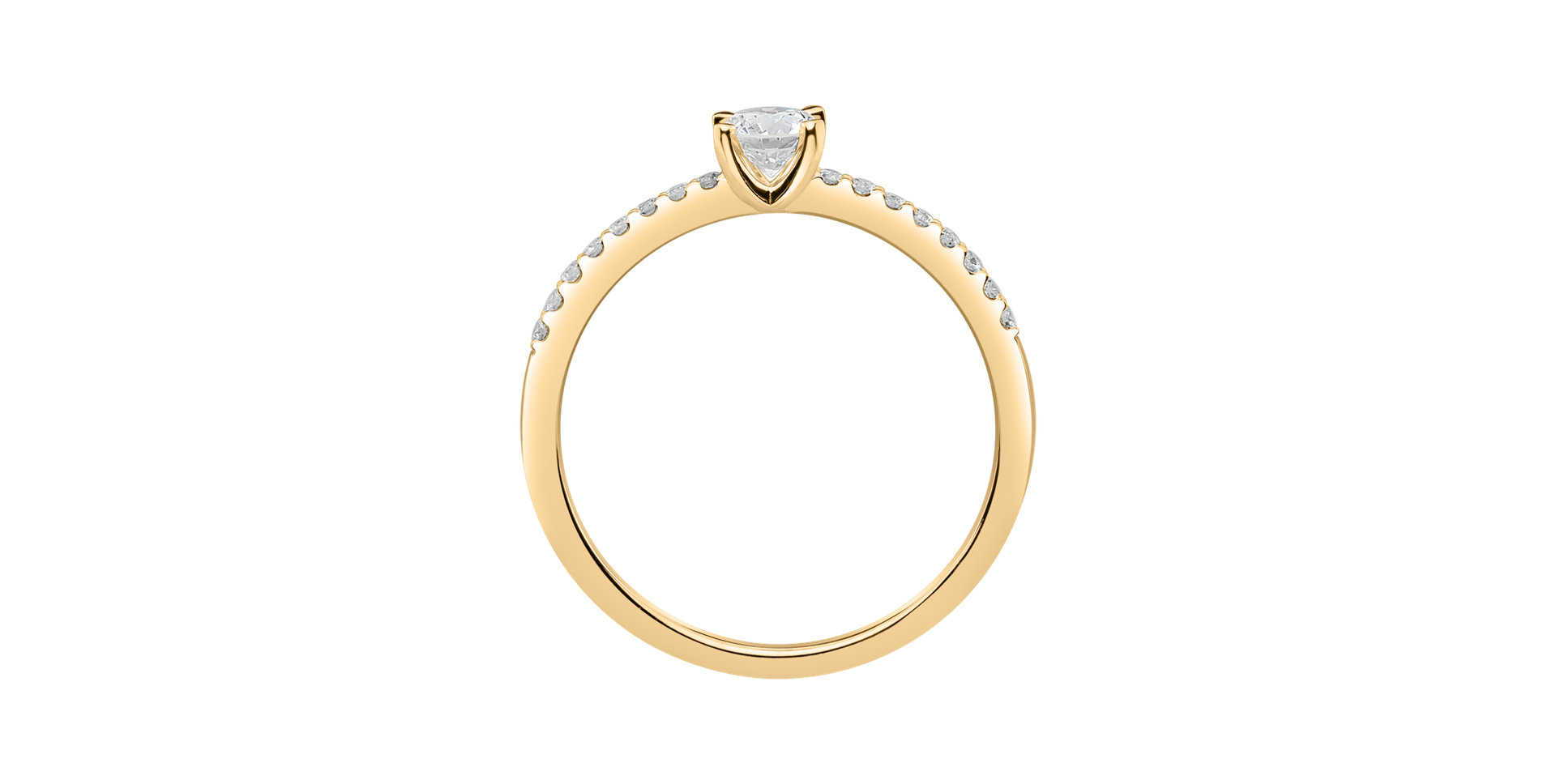 Prsteň s diamantmi Gem Simplicity