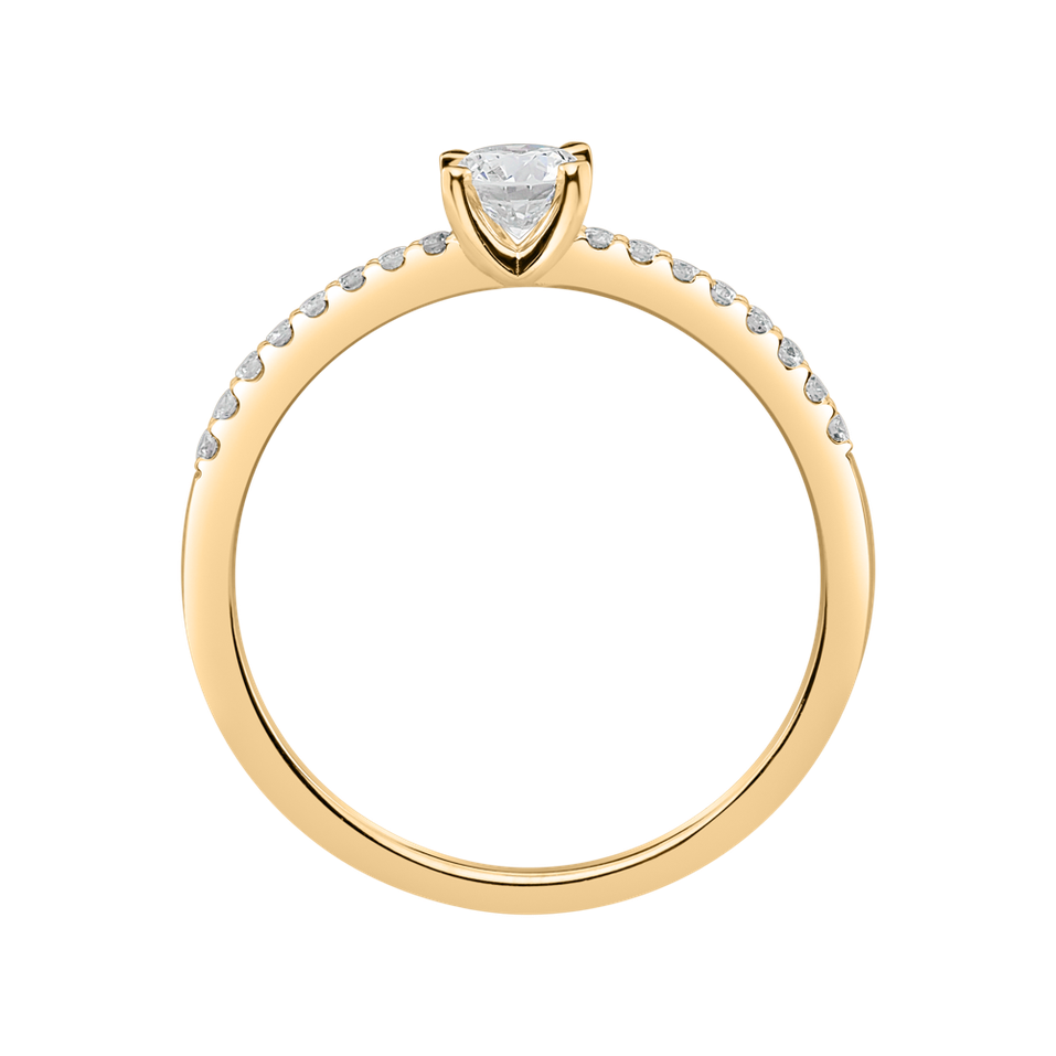 Prsteň s diamantmi Gem Simplicity