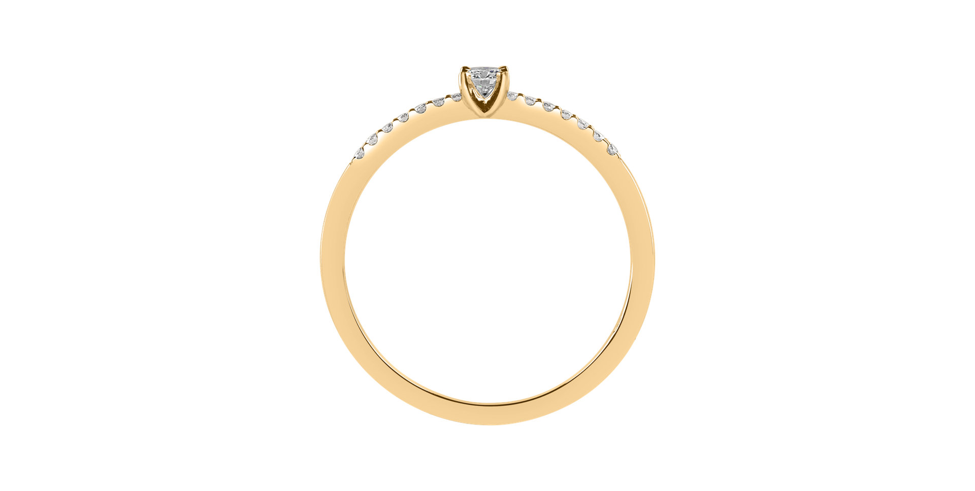 Prsteň s diamantmi Gem Simplicity