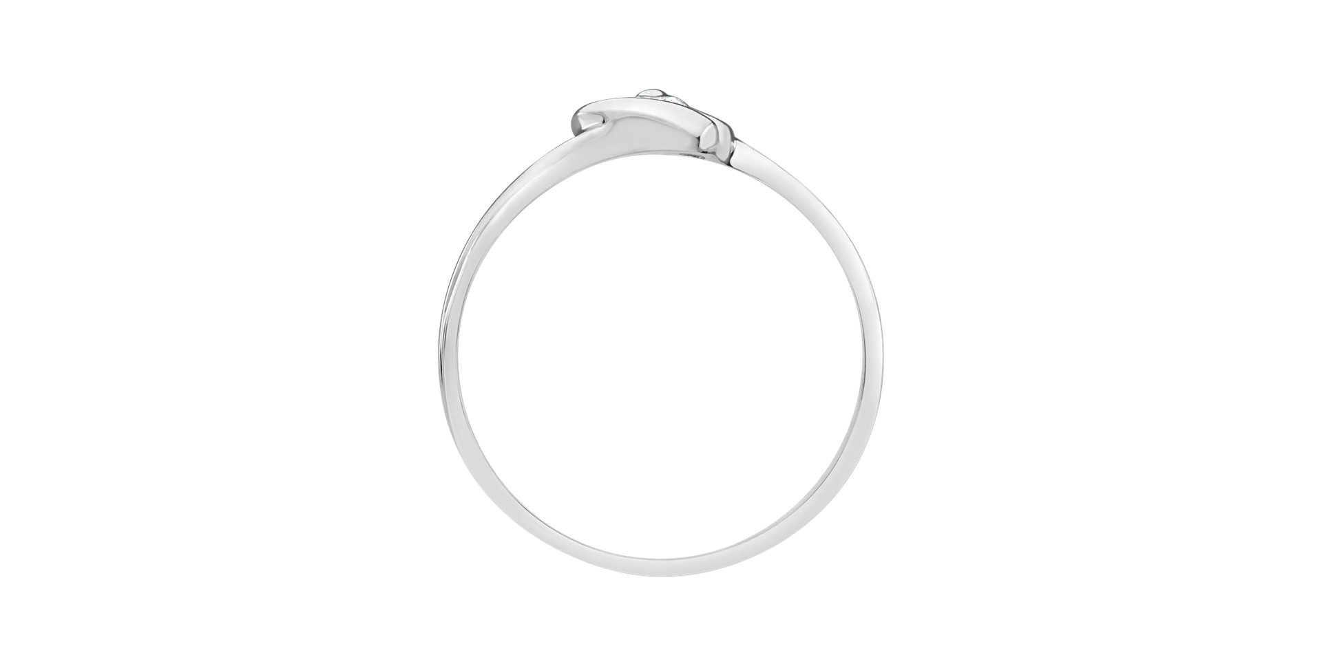 Prsteň s diamantom Love Message