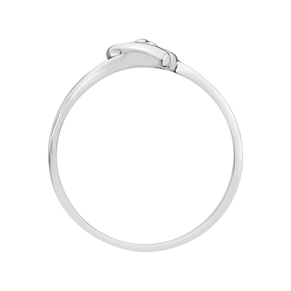 Prsteň s diamantom Love Message