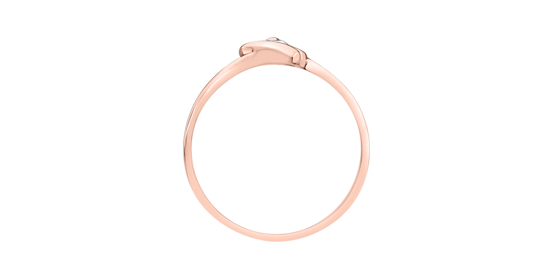 Prsteň s diamantom Love Message