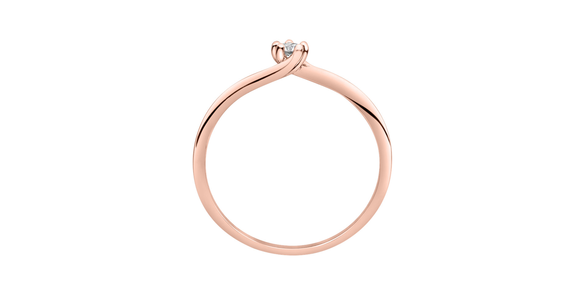 Prsteň s diamantom Vivid Love