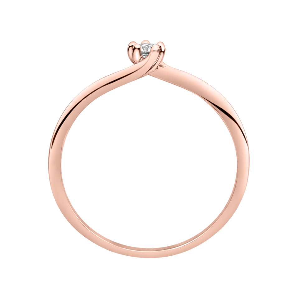 Prsteň s diamantom Vivid Love