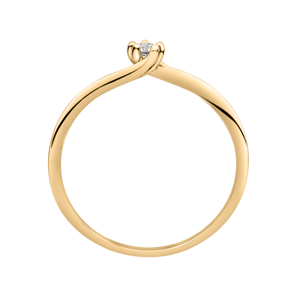 Prsteň s diamantom Vivid Love