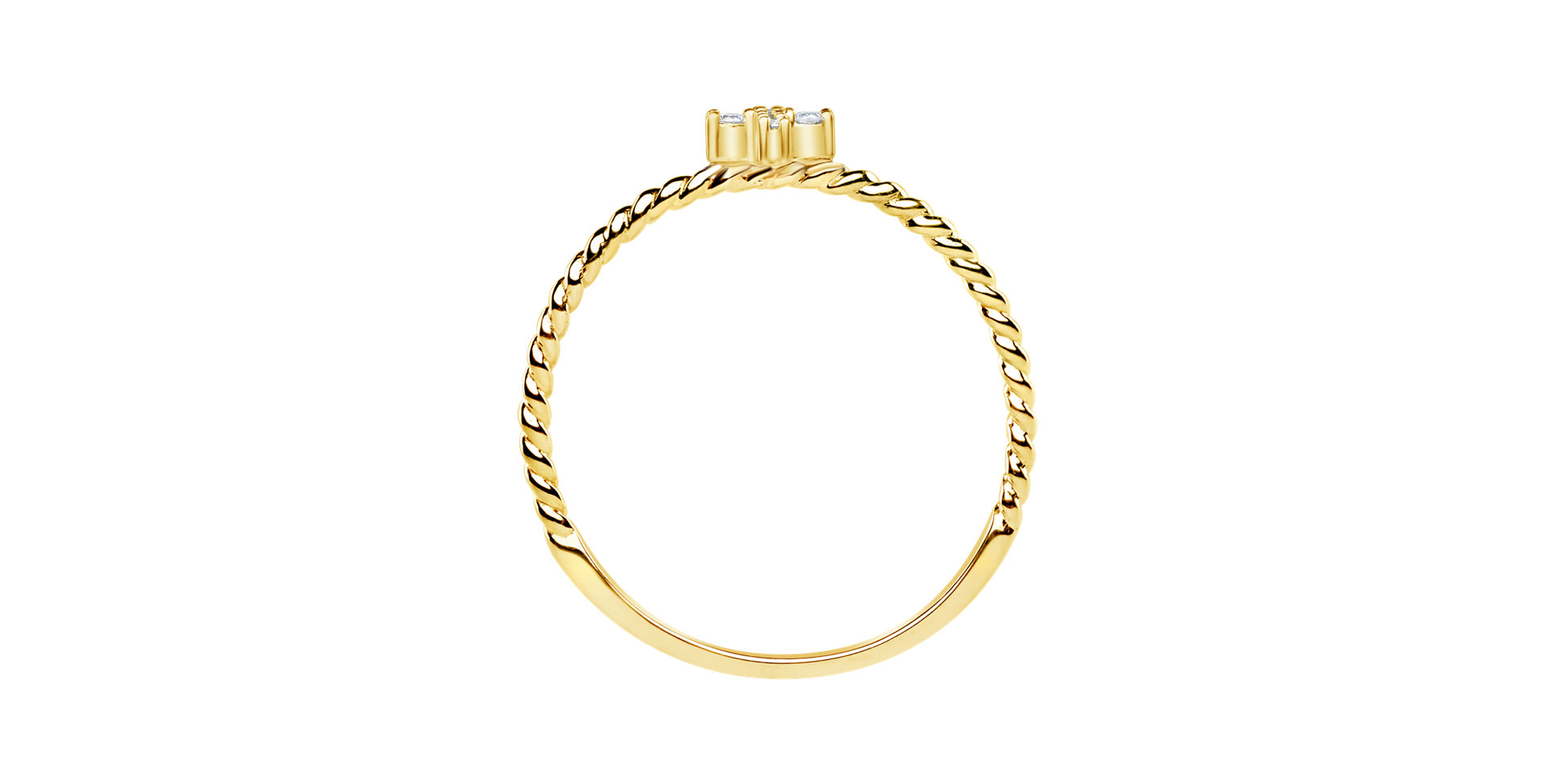 Prsteň s diamantmi Cross