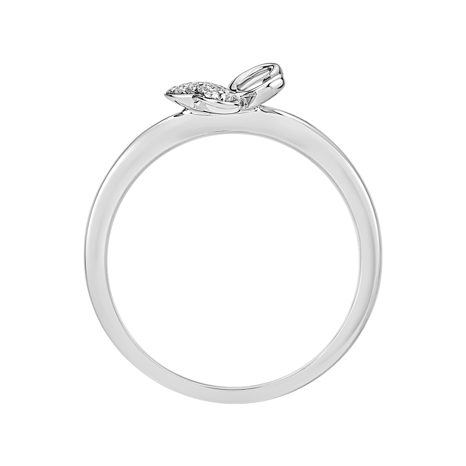 Prsteň s diamantmi Butterfly