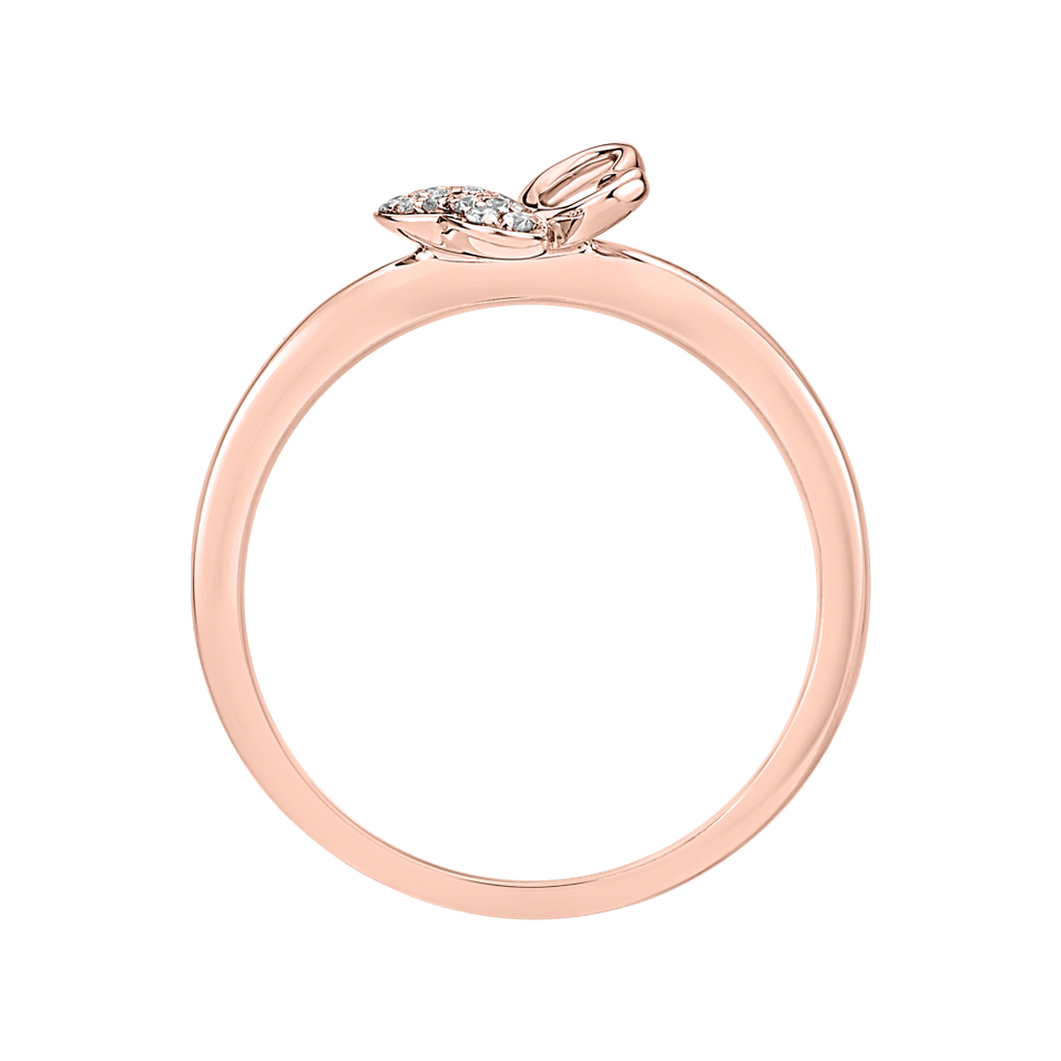 Prsteň s diamantmi Butterfly