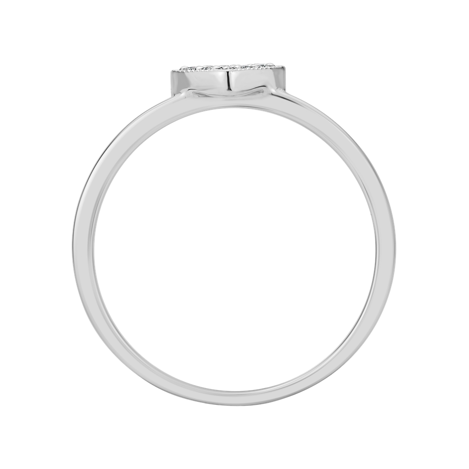 Prsteň s diamantmi Shiny Heart