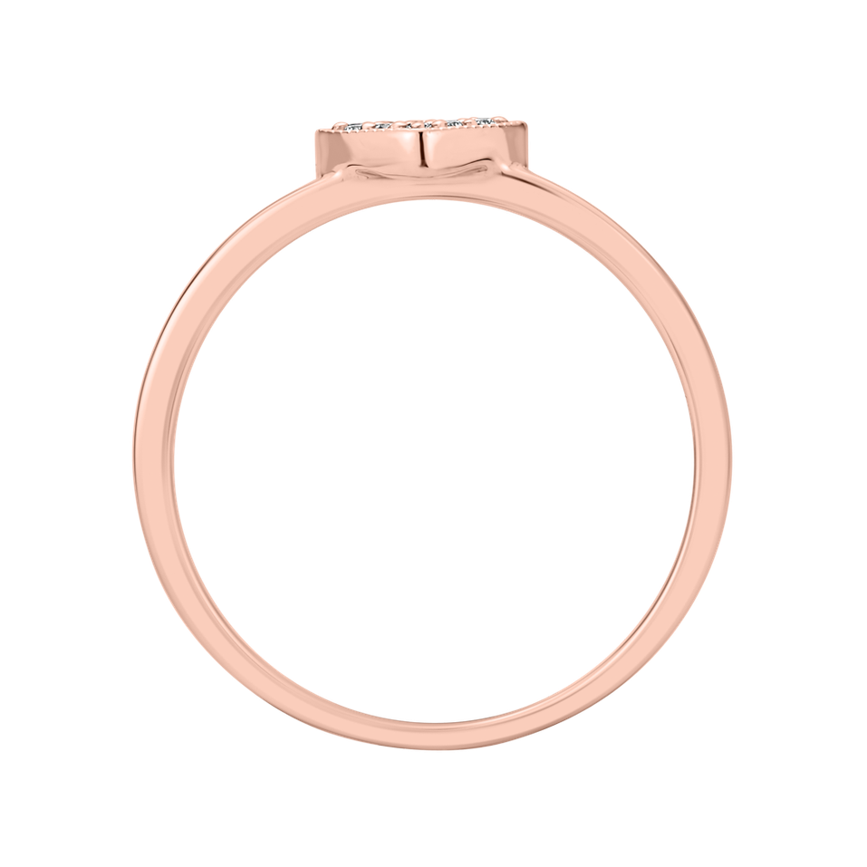 Prsteň s diamantmi Shiny Heart