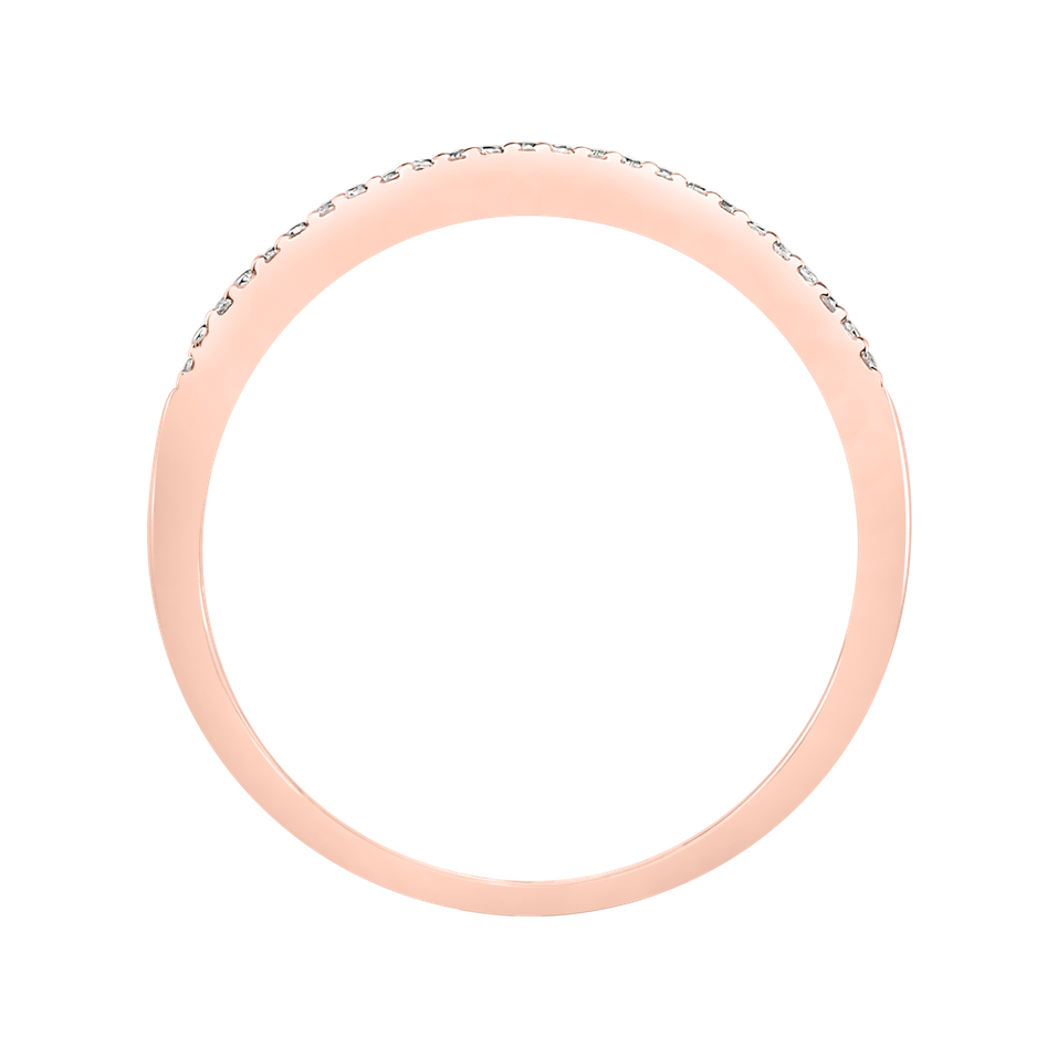 Prsteň s diamantmi Shiny Line